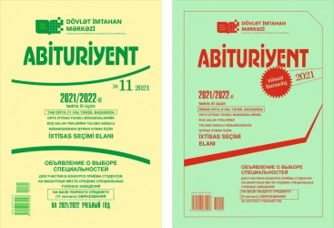 “Abituriyent” jurnalının 11-ci nömrəsi və jurnalın xüsusi buraxılışı nəşr edilib