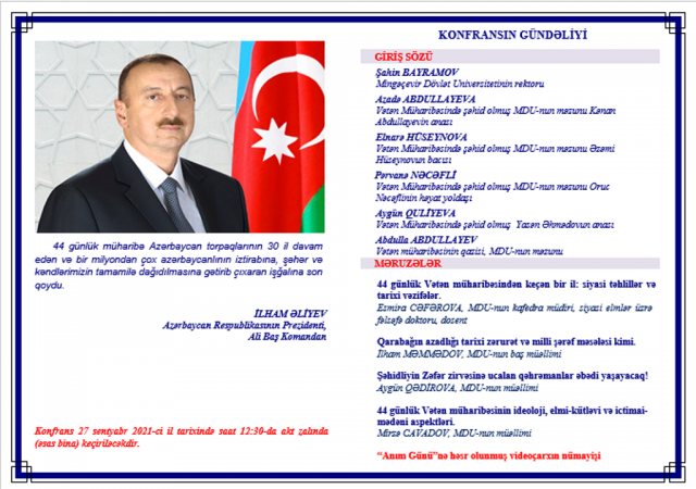 Mingəçevir Dövlət Universitetində Anım Günü qeyd olunub-FOTO  