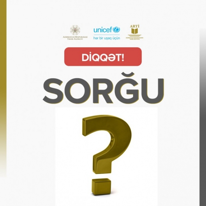 Təhsil İnstitutu müəllimlərin peşə standartlarının hazırlanması məqsədilə sorğu keçirir