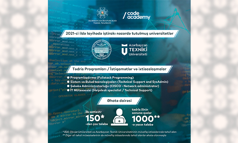 Ali təhsil müəssisələrində yeni fürsətlər yaradılıb