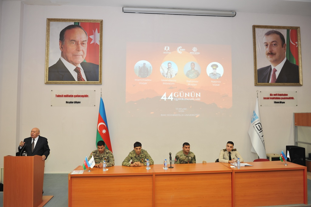 BMU-da “44 günün qəhrəmanları” layihəsi çərçivəsində qazilərlə görüş keçirilib  