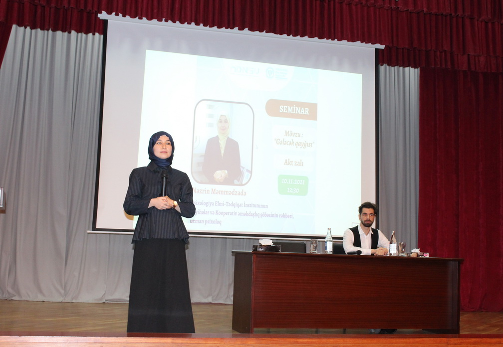 ADNSU-da “Gələcək qayğısı” mövzusunda seminar keçirilib