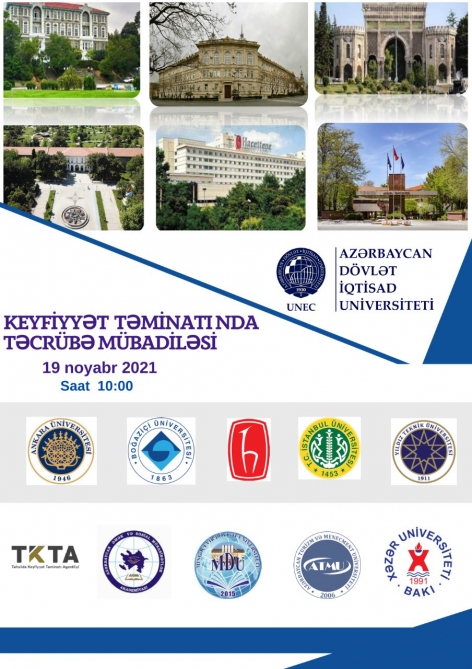 UNEC-də “Keyfiyyət təminatında təcrübə mübadiləsi” mövzusunda vebinar keçiriləcək  