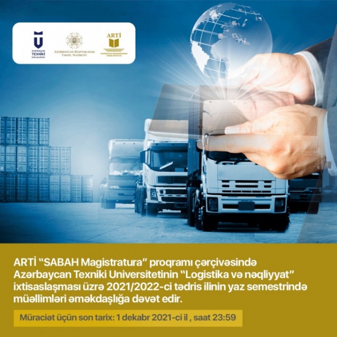  Logistika və nəqliyyat ixtisaslaşması üzrə müəllimlərin işə qəbulu prosesinin vaxtı uzadılıb  