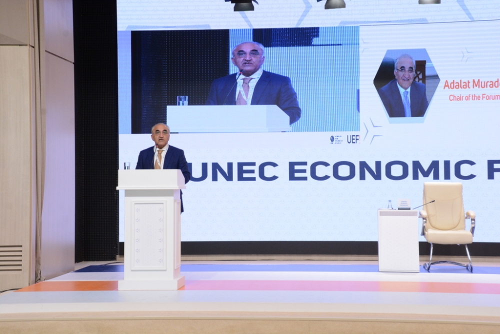 UNEC İqtisadi Forumunun birinci günü uğurla başa çatıb  