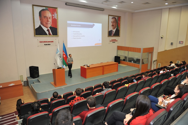 Tələbələr üçün “Müsahibə və müsahibələrdə iştirak” mövzusunda təlim keçirilib  