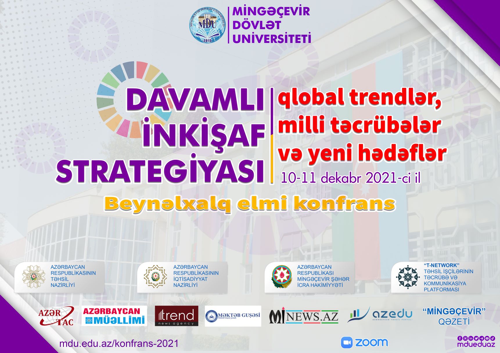 10-11 dekabrda MDU-da beynəlxalq elmi konfrans keçiriləcək