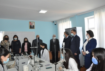 Mingəçevir Dövlət Universitetində Kimya laboratoriyası açılıb-FOTO