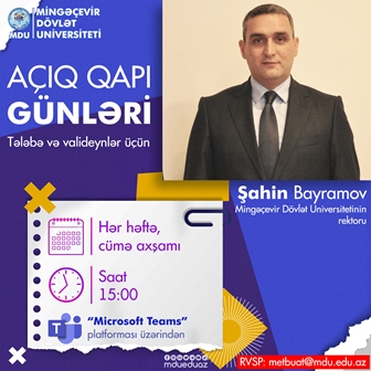 MDU-da növbəti açıq qapı günü keçiriləcək