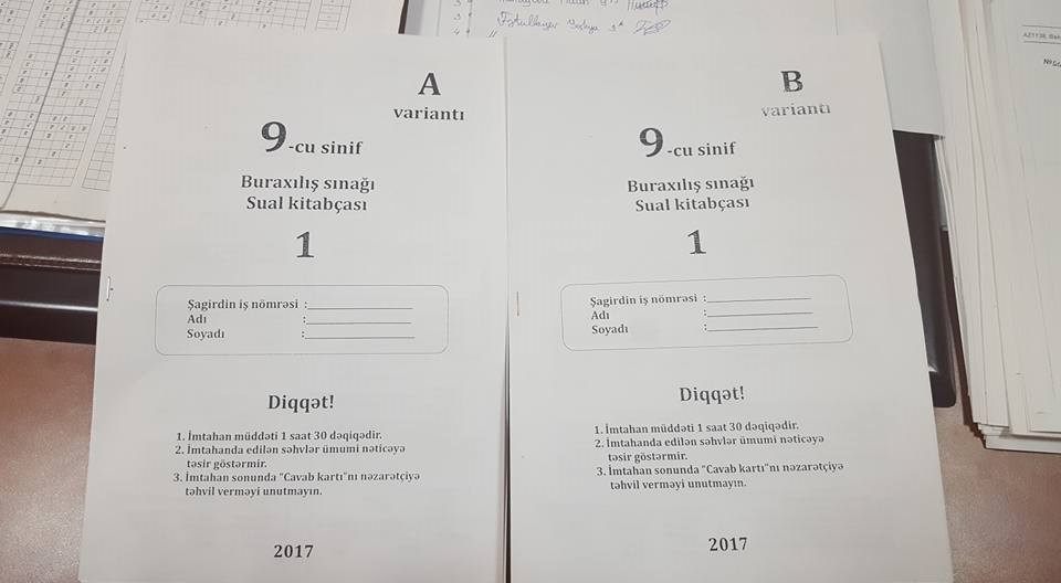 Sual kitabçasını qaytarmayan şəxsin imtahan nəticəsi ləğv ediləcək- SƏRT QƏRAR