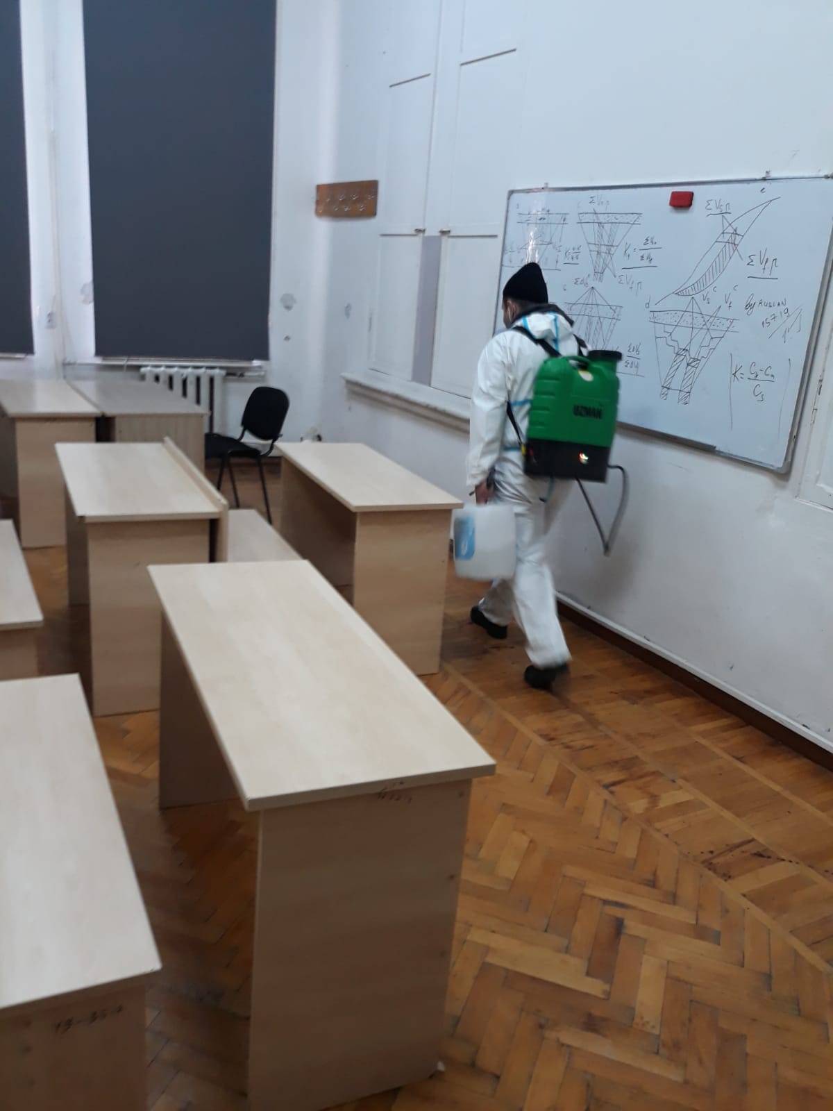 ADNSU-da növbəti dezinfeksiya işləri aparılıb-FOTO