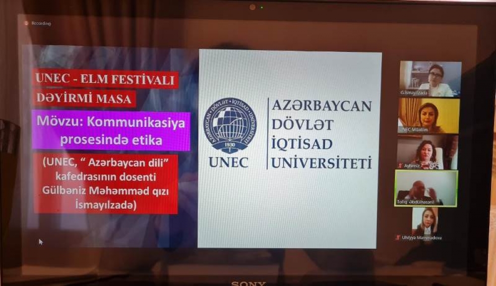 UNEC-də Elm festivalı çərçivəsində dəyirmi masa: Kommunikasiya prosesində etika  