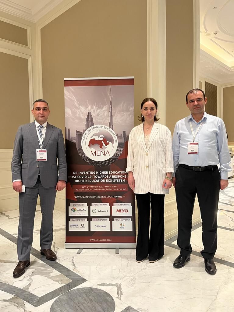 Mingəçevir Dövlət Universiteti Dubayda keçirilən Ali Təhsil Liderlik Forumunda təmsil olunub