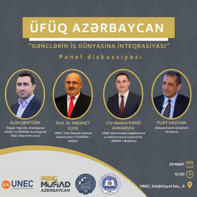 Gənclərin iş dünyasına inteqrasiyası müzakirə olunacaq  