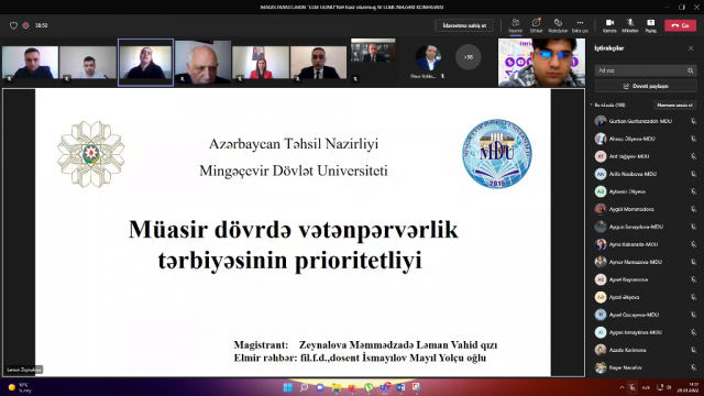 MDU-da magistrantların elmi konfransı keçirilib-FOTO