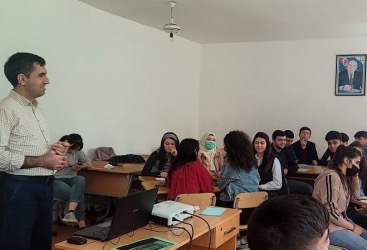 Mingəçevir Dövlət Universitetində “Sahibkar kimi düşün” mövzusunda təlim keçirilib