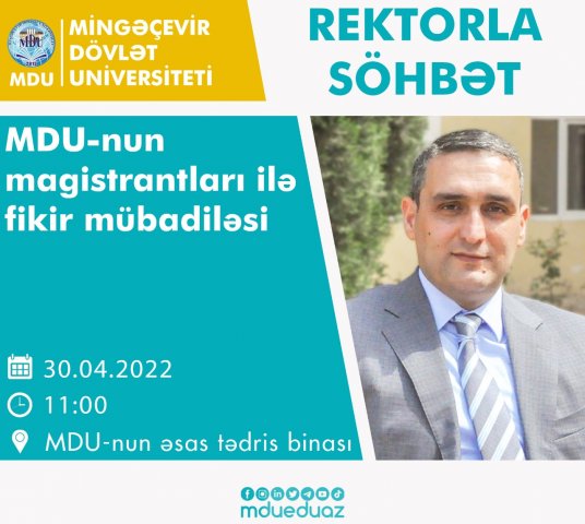 MDU-da “Rektorla söhbət” layihəsinə start verilib-FOTO