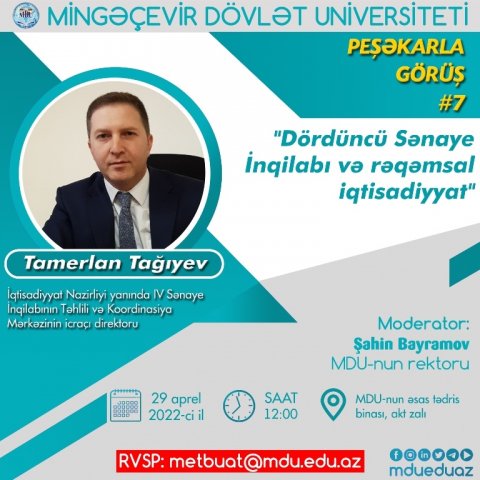 MDU-da“Peşəkarla görüş” layihəsi çərçivəsində növbəti tədbir keçirilib-FOTO