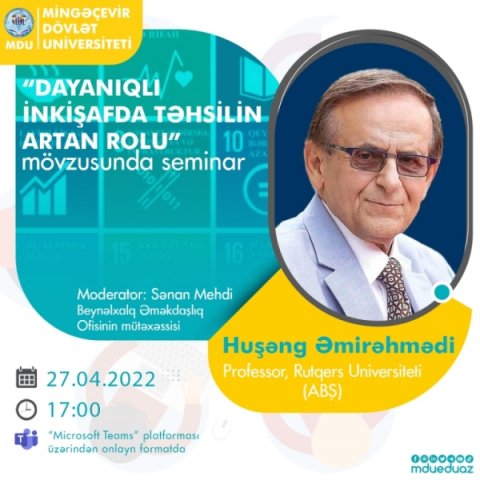Rutqers Universitetinin professoru MDU-da seminar keçirib-FOTO
