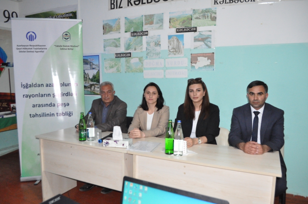 “Təhsilə Dəstək Mərkəzi” məcburi köçkün məktəblərində bu mövzuda sessiya keçirib