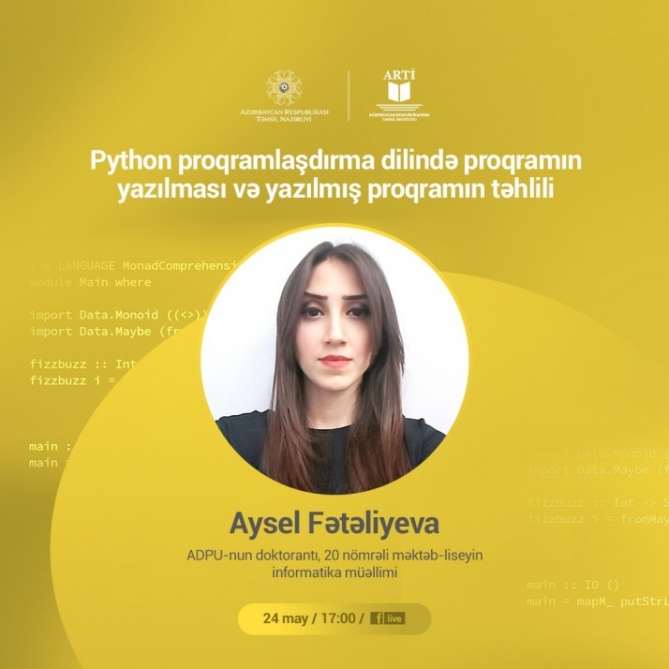 Sabah Təhsil İnstitutu informatika fənni üzrə vebinar keçirəcək