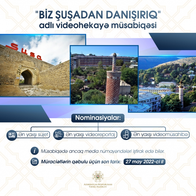 Təhsil Nazirliyi media nümayəndələri üçün videohekayə müsabiqəsi keçirir
