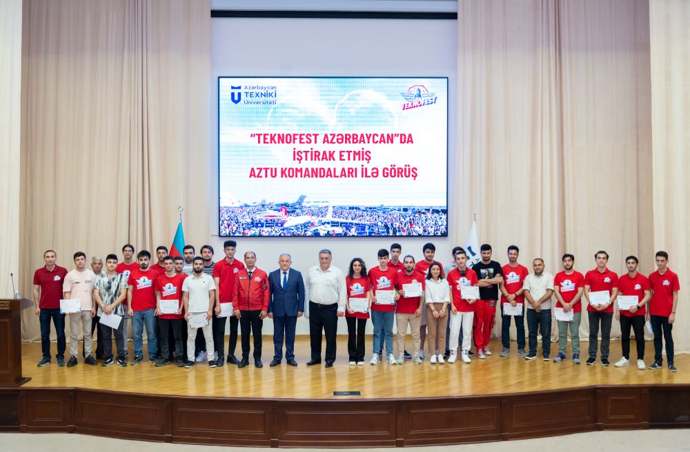 AzTU-nun “TEKNOFEST Azərbaycan”da iştirak etmiş komandaları ilə görüş keçirilib-FOTO