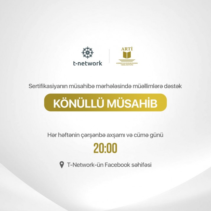 “Könüllü müsahib” adlı yeni proqram start götürəcək