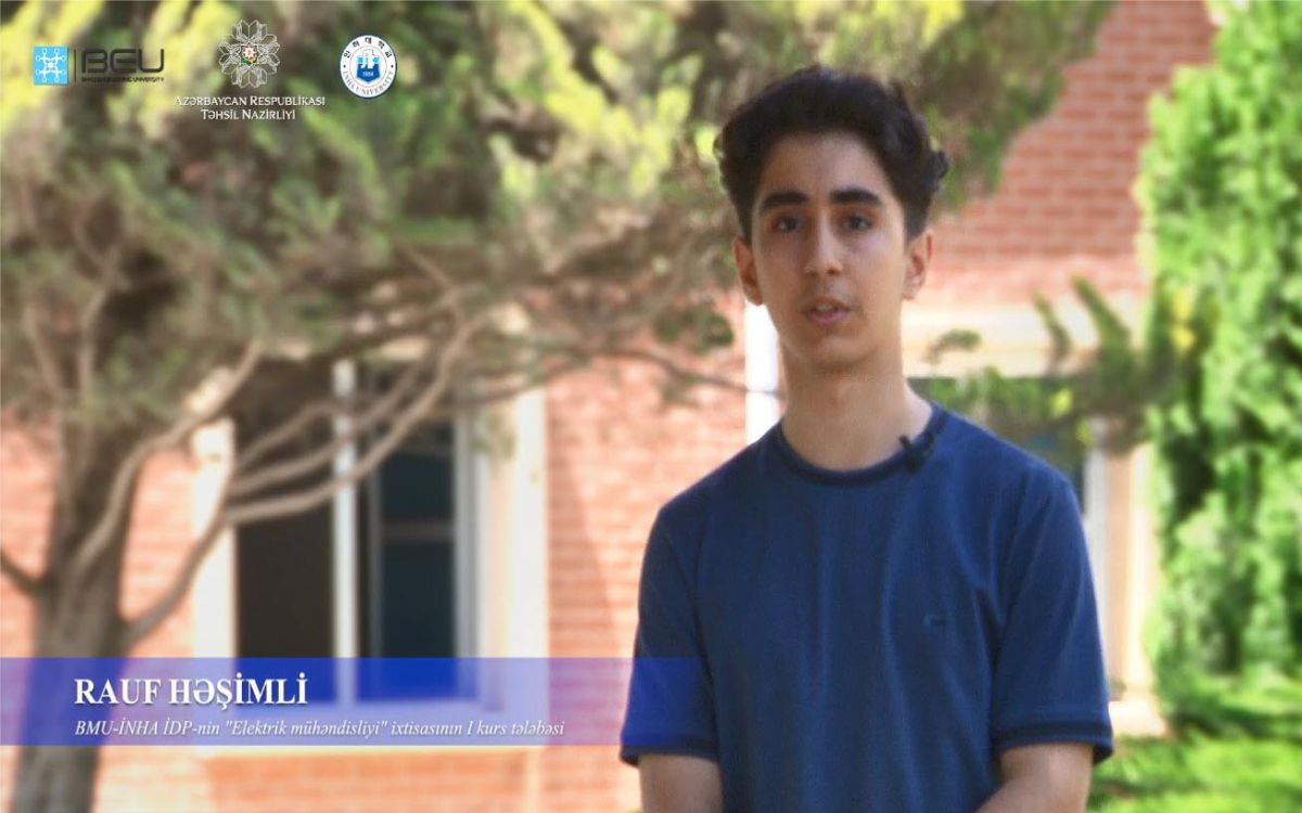 “BMU-İNHA İkili Diplom Proqramı mənim üçün parlaq gələcəyin açarıdır”  