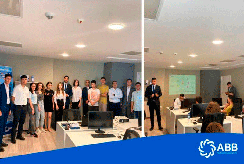 UNEC tələbələri Azərbaycan Beynəlxalq Bankının fəaliyyəti ilə tanış olublar