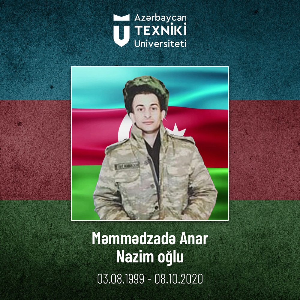 AzTU-nun tələbəsi, şəhid Anar Məmmədzadənin doğum günüdür