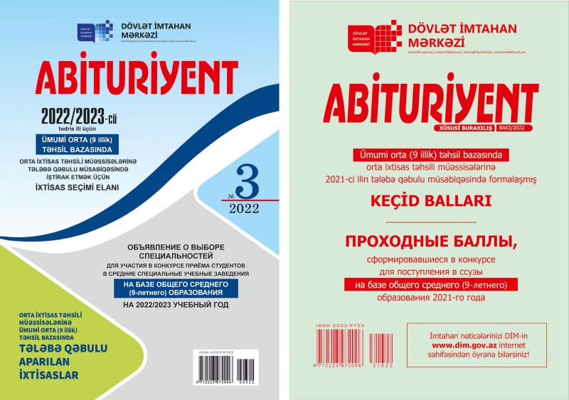 Ali məktəblərə qəbulun keçid balları AÇIQLADI-