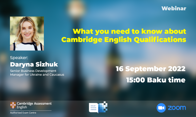 DİM və “Cambridge University Press & Assessment” birgə vebinara qeydiyyat elan edir