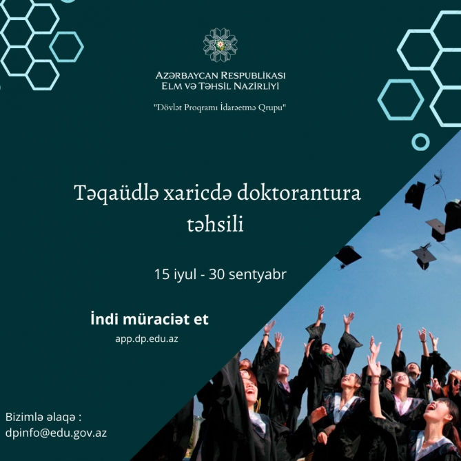 Xaricdə pulsuz  təhsil - Sənəd qəbulunun son günləri  