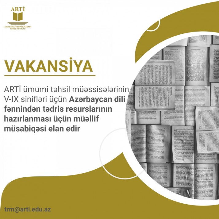  ARTİ müəllif müsabiqəsi elan edir   