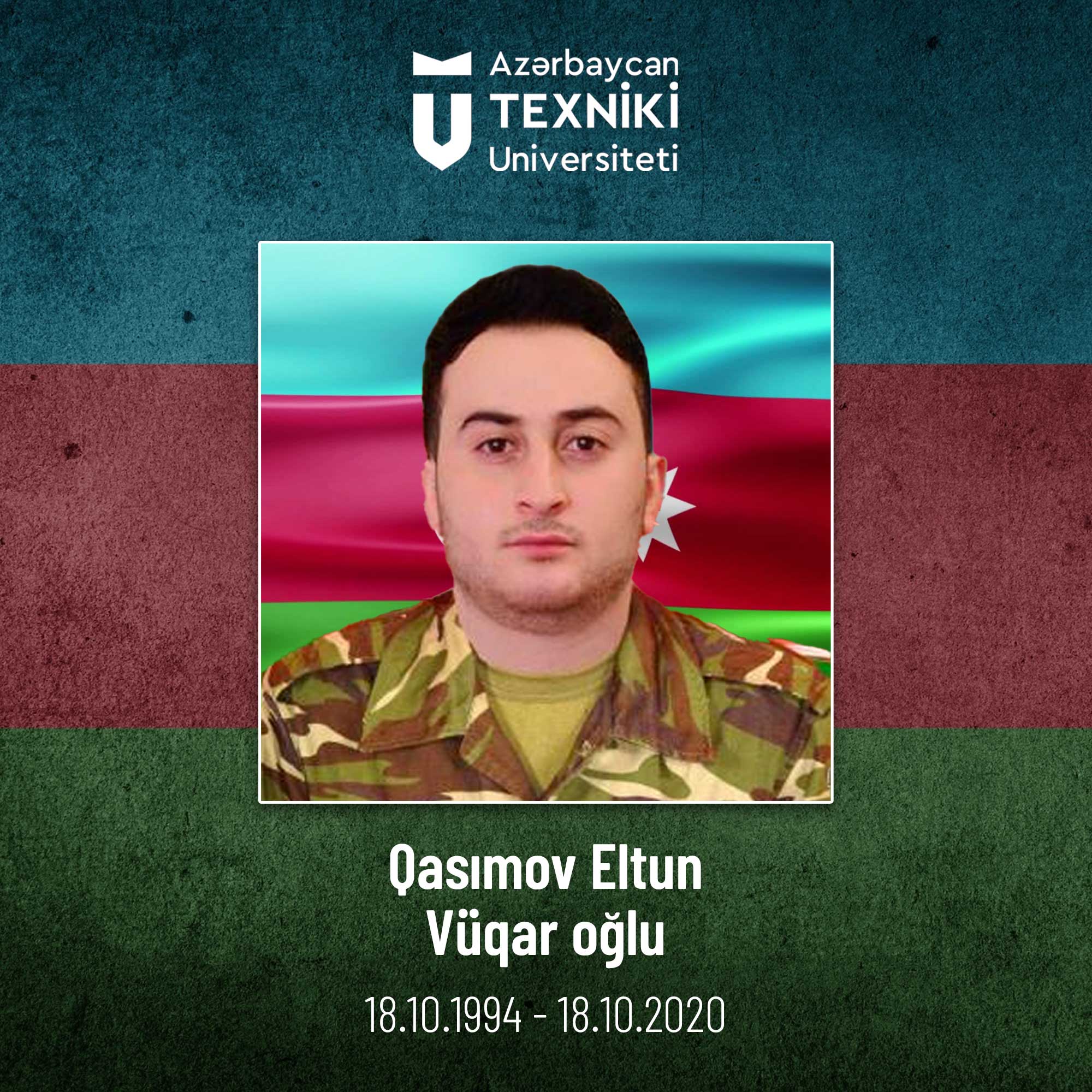 Doğum günündə şəhidlik zirvəsinə ucalan AzTU məzunu