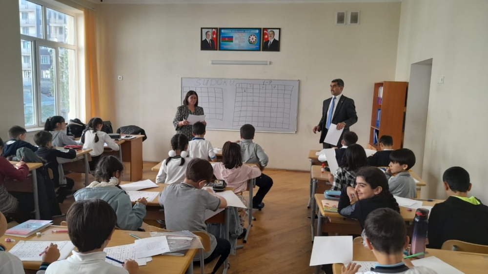 Məktəblilər arasında “Sudoku” intellektual oyun yarışı keçirildi
