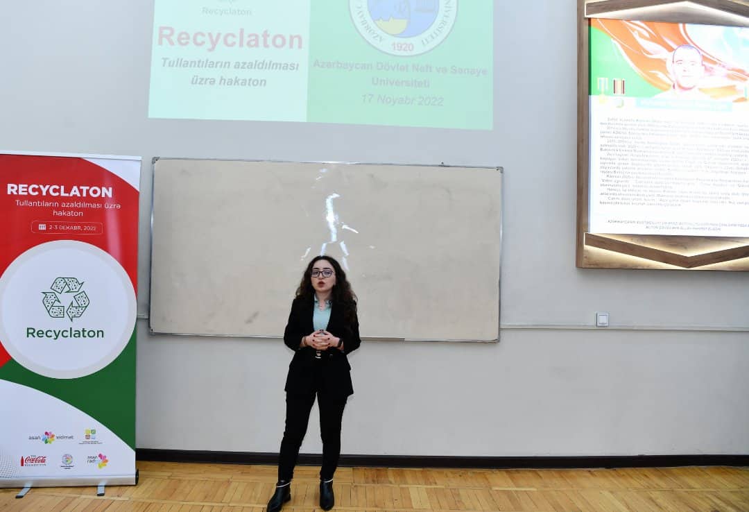 ADNSU-da “Recyclaton” hakatonunun təqdimatı olub