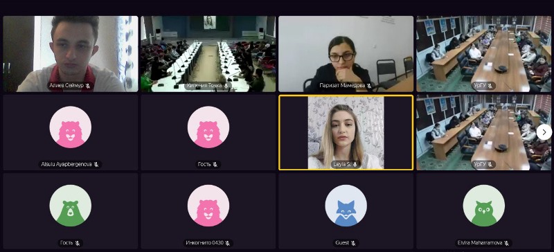 UNEC RİM ilə Həştərxan universiteti arasında gənclər təşkilatlarının dostluq telekörpüsü keçirilib