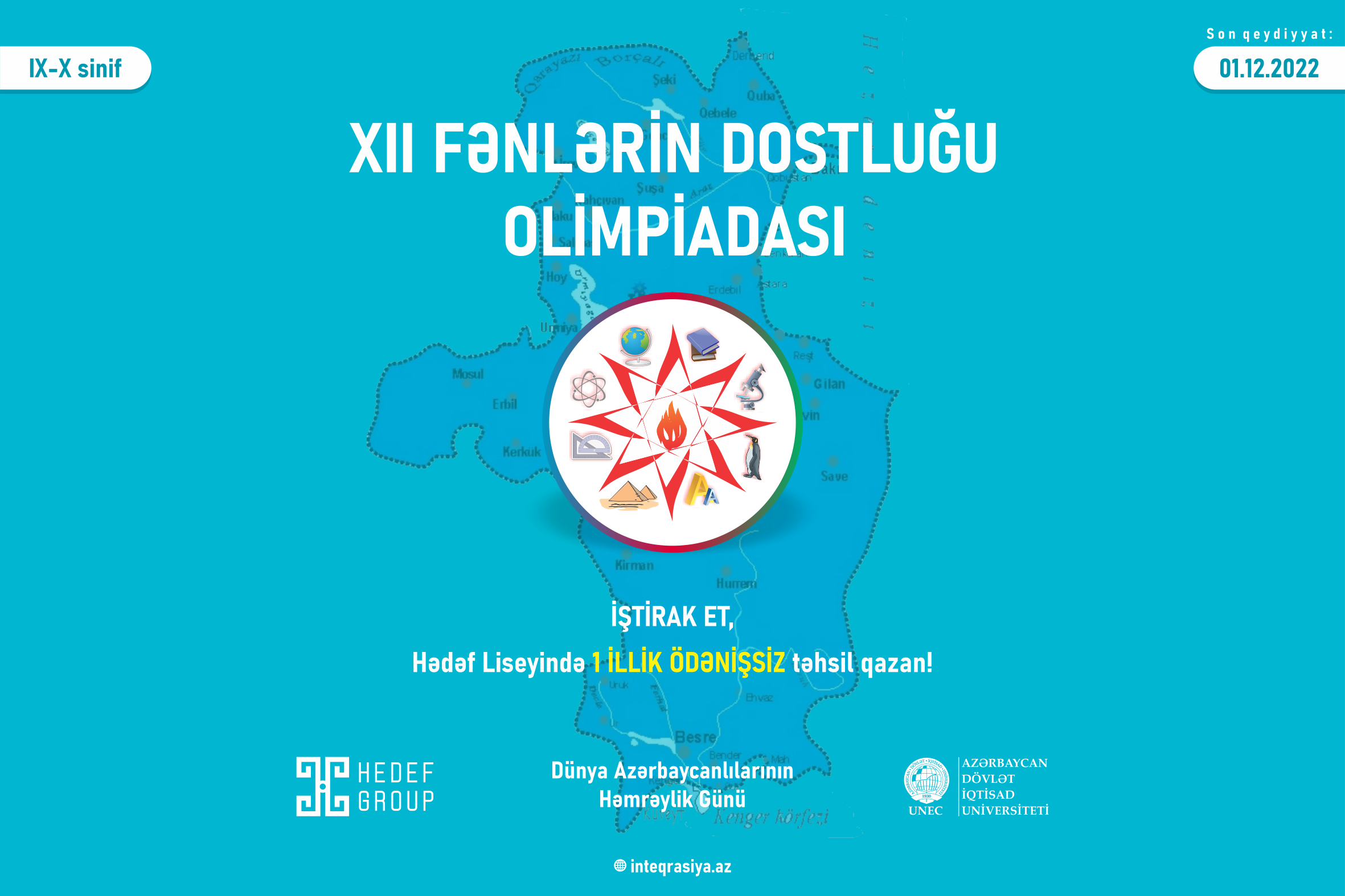 XII “Fənlərin Dostluğu Olimpiadası”nın keçiriləcəyi yerlər bəlli oldu