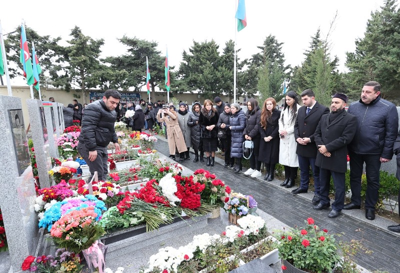UNEC-in məzunu şəhid Ülvi Hacıyevin şəhadətinin 2 ili tamam oldu-FOTOLAR