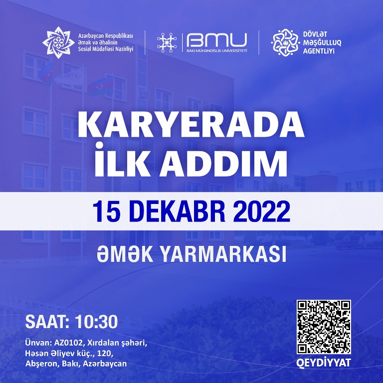 BMU və Dövlət Məşğulluq Agentliyinin birgə təşkilatçılığı ilə əmək yarmarkası keçiriləcək  