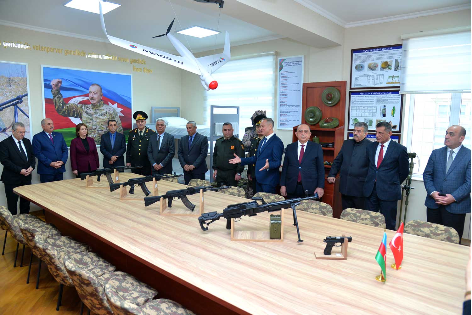 Gənclərin çağırışaqədərki hazırlığı kabinetinin açılış mərasimi keçirilib-FOTO  