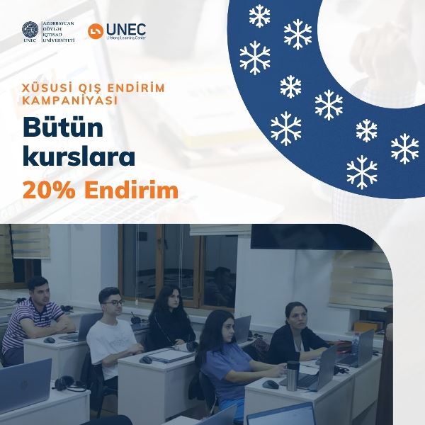 UNEC Ömürboyu Təhsil Mərkəzindən qış endirim kampaniyası!