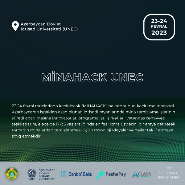 UNEC-də “MİNAHACK” hakatonu keçiriləcək