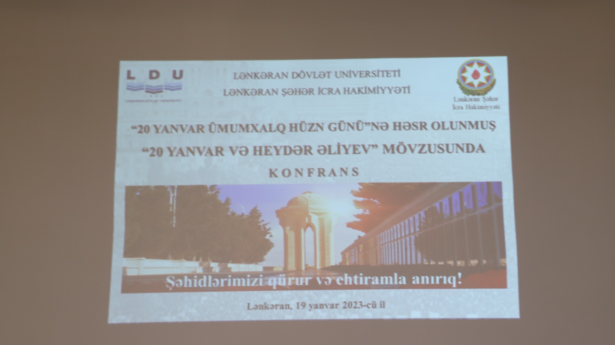 LDU-da “20 Yanvar və Heydər Əliyev” mövzusunda konfrans keçirilib