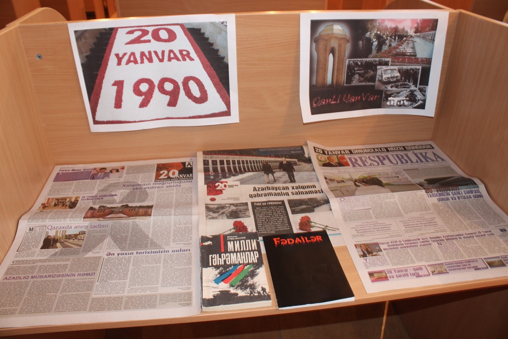 20 Yanvar- Ümumxalq Hüzn Gününə həsr olunmuş guşələr yaradılıb