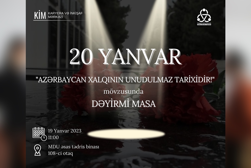 MDU-da  Ümumxalq Hüzn Gününə həsr olunmuş dəyirmi masa keçirilib