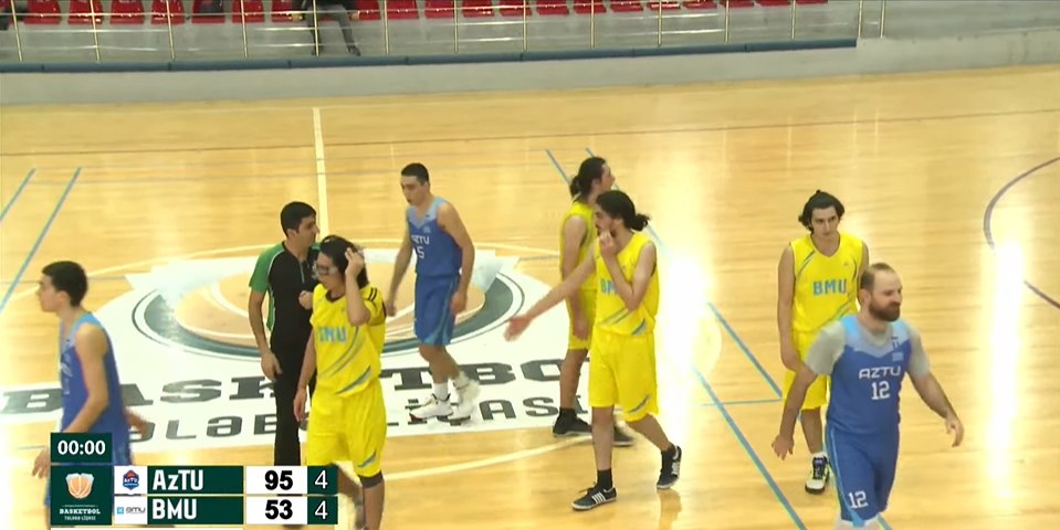AzTU komandası Basketbol üzrə Tələbə Liqasının 8-ci turunu qalibiyyətlə başa vurub - VİDEO
