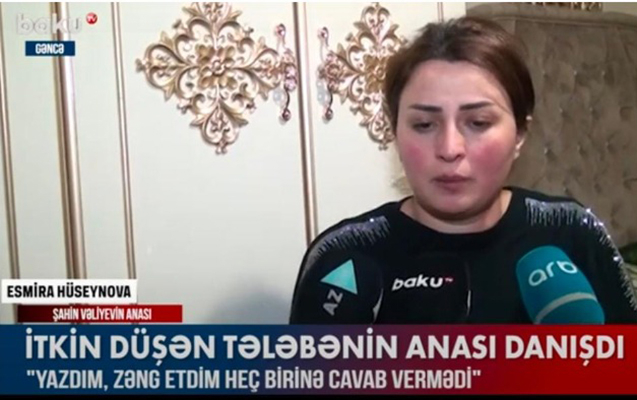 Dağıntılar altında qalan azərbaycanlı tələbənin anası danışdı - Video